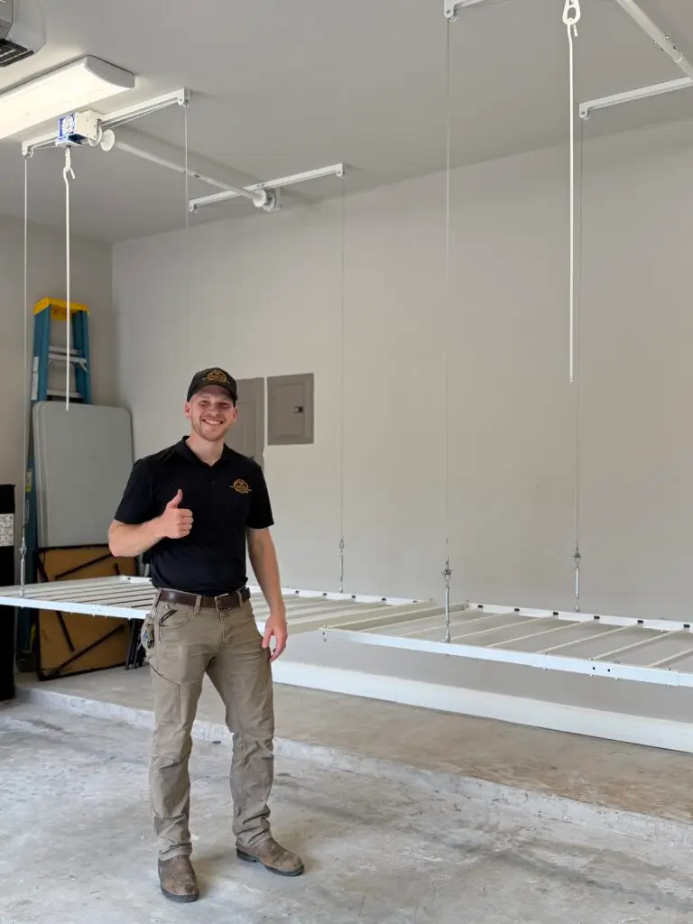 Garage Ceiling Storage Installation in Kingwood — garage ceiling storage installation
